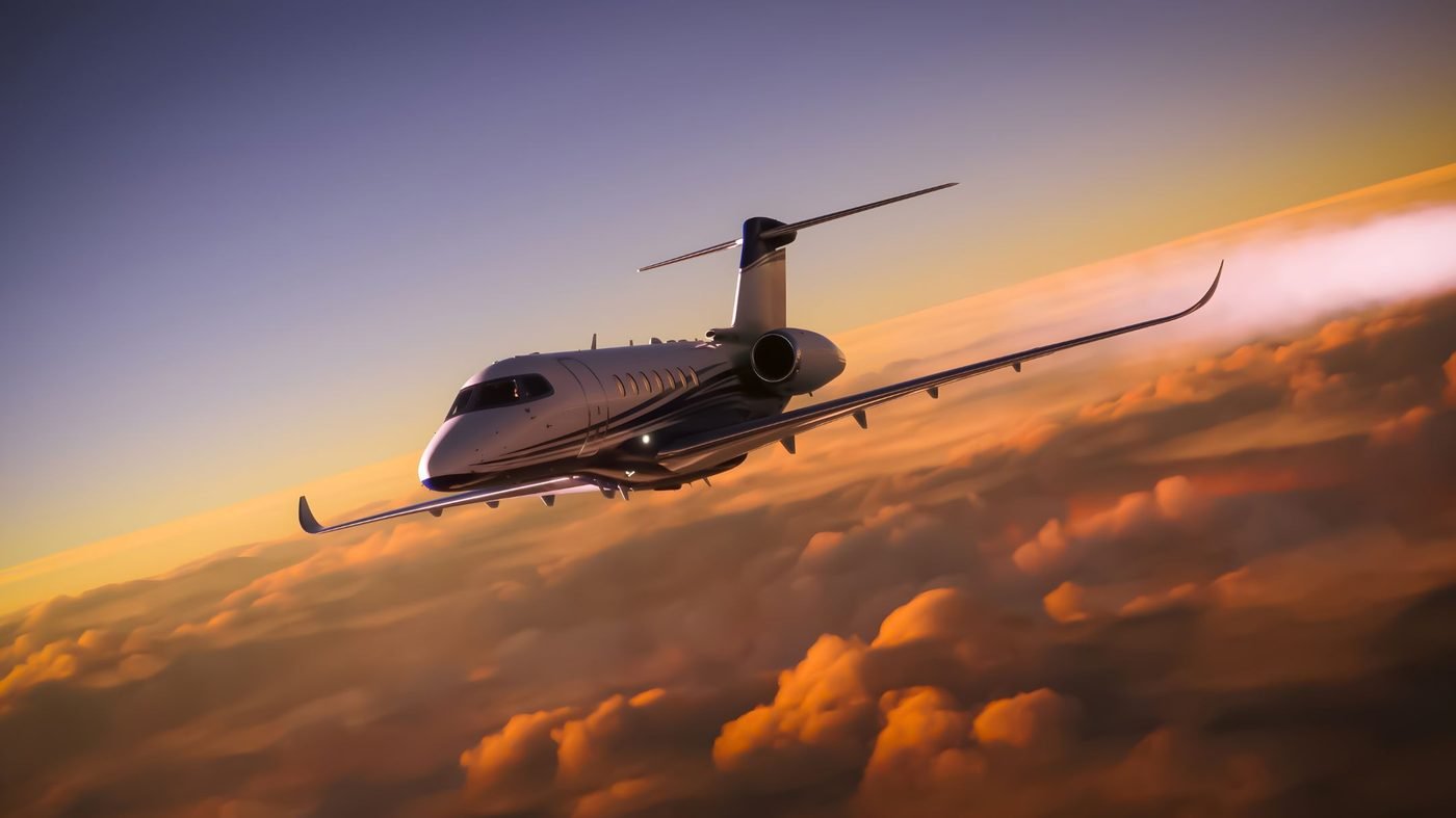 A principal boarding a private jet arranged by Algoz